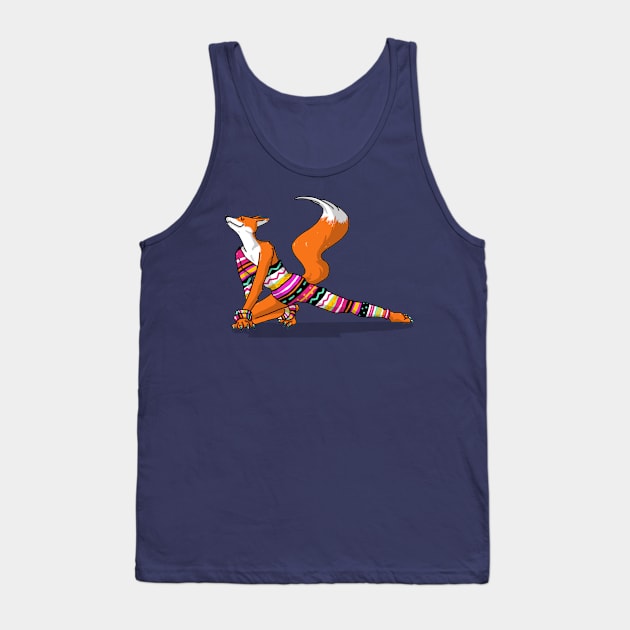 Let's dance! Dancing fox in David-bowie-inspired attire illustration Tank Top by tostoini